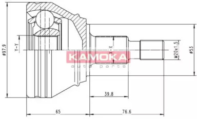 Шарнирный комплект (KAMOKA: 6681)