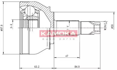 Шарнирный комплект (KAMOKA: 6692)