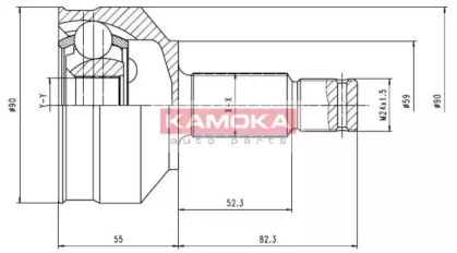 Шарнирный комплект (KAMOKA: 6696)