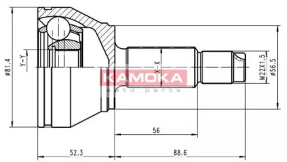 Шарнирный комплект (KAMOKA: 6708)