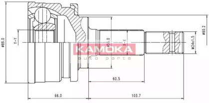 Шарнирный комплект (KAMOKA: 6754)