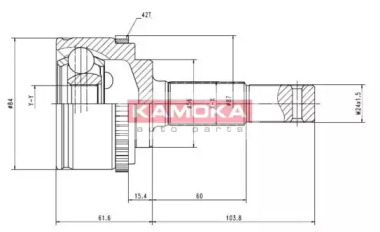 Шарнирный комплект (KAMOKA: 6844)