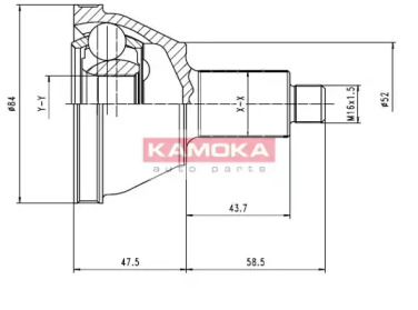 Шарнирный комплект (KAMOKA: 7084)