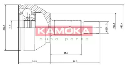 Шарнирный комплект (KAMOKA: 7092)