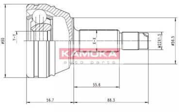 Шарнирный комплект (KAMOKA: 7126)