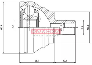 Шарнирный комплект (KAMOKA: 7274)