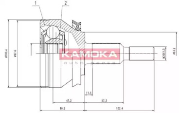 Шарнирный комплект (KAMOKA: 7526)