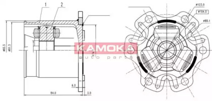 Шарнирный комплект (KAMOKA: 8709)