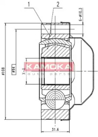 Шарнирный комплект (KAMOKA: 8713)