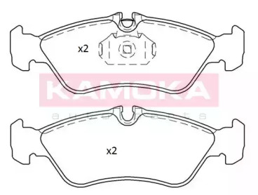 Комплект тормозных колодок (KAMOKA: JQ101164)