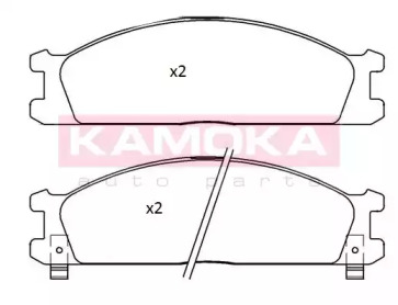 Комплект тормозных колодок (KAMOKA: JQ101183)