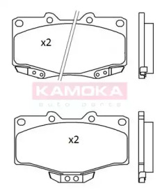 Комплект тормозных колодок (KAMOKA: JQ101184)