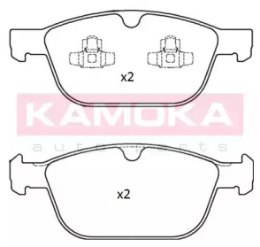 Комплект тормозных колодок (KAMOKA: JQ101233)