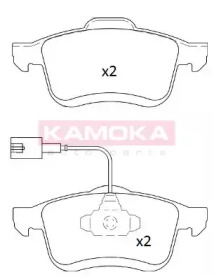 Комплект тормозных колодок (KAMOKA: JQ101239)