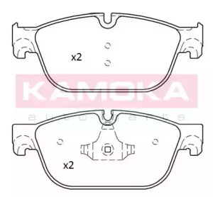 Комплект тормозных колодок (KAMOKA: JQ101244)