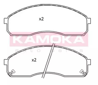 Комплект тормозных колодок (KAMOKA: JQ101254)