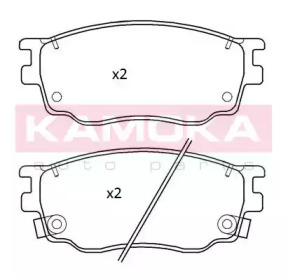 Комплект тормозных колодок (KAMOKA: JQ101255)