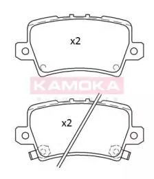 Комплект тормозных колодок (KAMOKA: JQ101261)