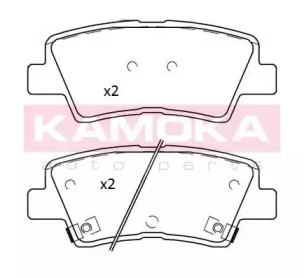 Комплект тормозных колодок (KAMOKA: JQ101268)