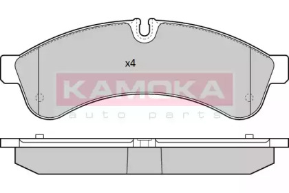 Комплект тормозных колодок (KAMOKA: JQ101276)