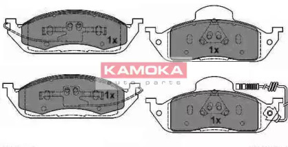 Комплект тормозных колодок (KAMOKA: JQ1012800)