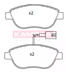 Комплект тормозных колодок (KAMOKA: JQ101283)