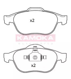 Комплект тормозных колодок (KAMOKA: JQ101290)