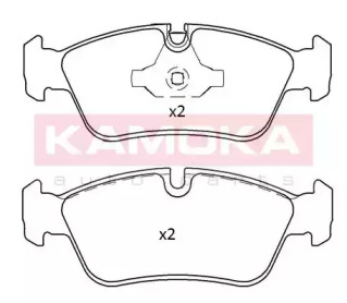 Комплект тормозных колодок (KAMOKA: JQ101291)