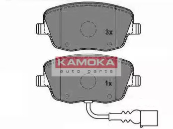 Комплект тормозных колодок (KAMOKA: JQ1013324)