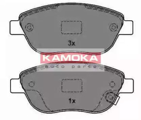 Комплект тормозных колодок (KAMOKA: JQ1013838)