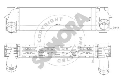 Теплообменник (SOMORA: 044145A)