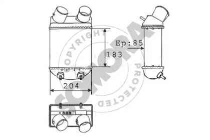 Теплообменник (SOMORA: 240345A)