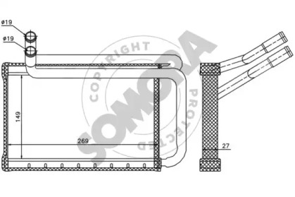 Теплообменник (SOMORA: 134250A)