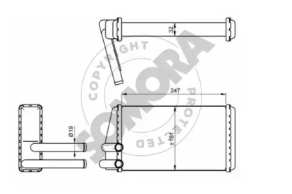Теплообменник (SOMORA: 153050A)