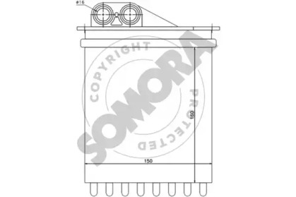 Теплообменник (SOMORA: 172350A)
