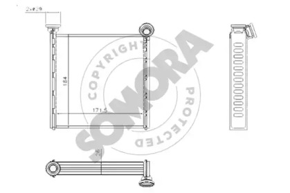 Теплообменник (SOMORA: 220950A)