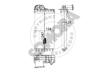 Теплообменник (SOMORA: 221350A)