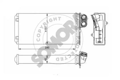 Теплообменник (SOMORA: 242050D)