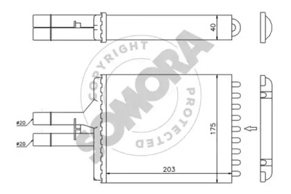 Теплообменник (SOMORA: 210450)