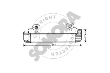 Теплообменник (SOMORA: 243445A)