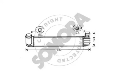 Теплообменник (SOMORA: 243445B)