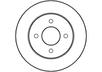 Тормозной диск (NATIONAL: NBD1024)