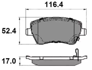Комплект тормозных колодок (NATIONAL: NP2047)