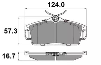 Комплект тормозных колодок (NATIONAL: NP2093)