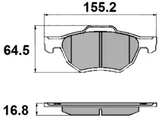 Комплект тормозных колодок (NATIONAL: NP2109)