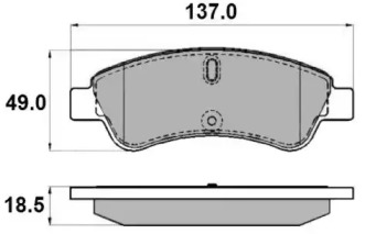 Комплект тормозных колодок (NATIONAL: NP2139)