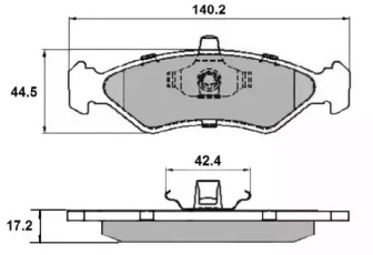 Комплект тормозных колодок (NATIONAL: NP2140)