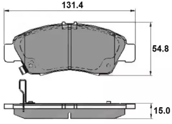 Комплект тормозных колодок (NATIONAL: NP2145)