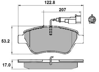 Комплект тормозных колодок (NATIONAL: NP2151)