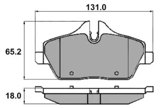 Комплект тормозных колодок (NATIONAL: NP2253)